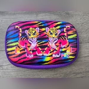 Lisa Frank Twin Tiger Molded Pencil Box Case School Art Colorful Bright